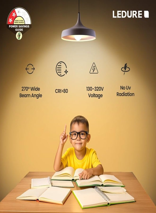 LEDURE 9W Uromaxx Bulb Series, Eco-Friendly, Mercury-Free, B22 Base, Energy-Efficient LED Light Bulb for Home and Office (Cool White - Twin Pack) - Image 3
